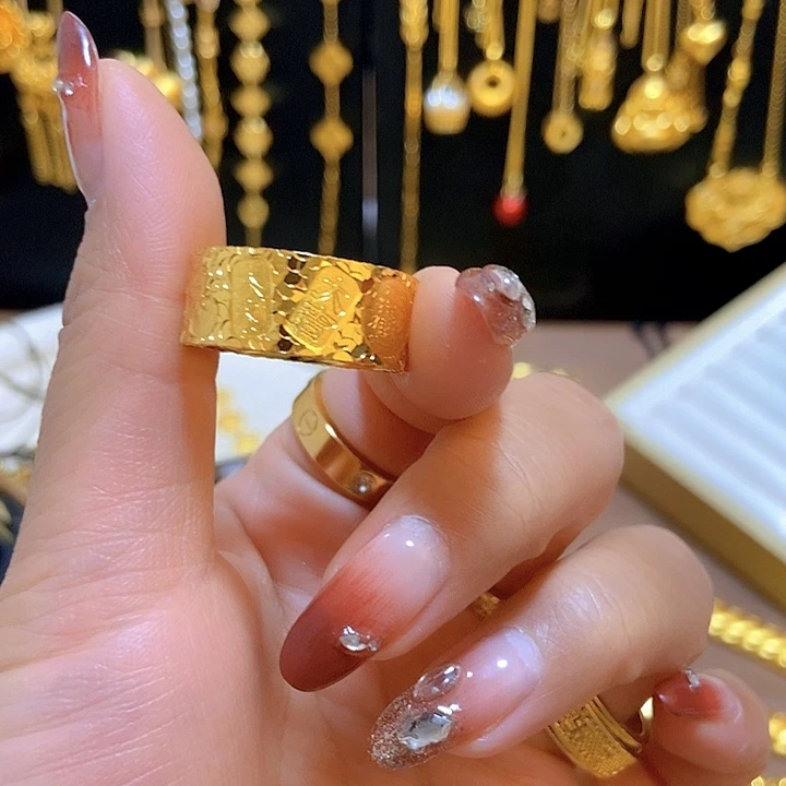 纯铜宽吉言戒指宽宽宽