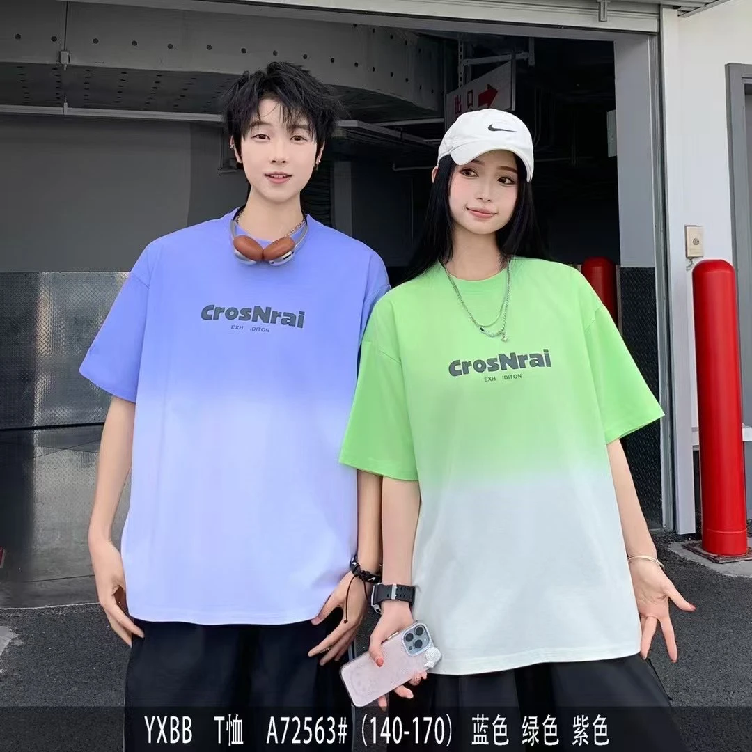 短袖夏季宽松休闲时尚百搭半袖扎染