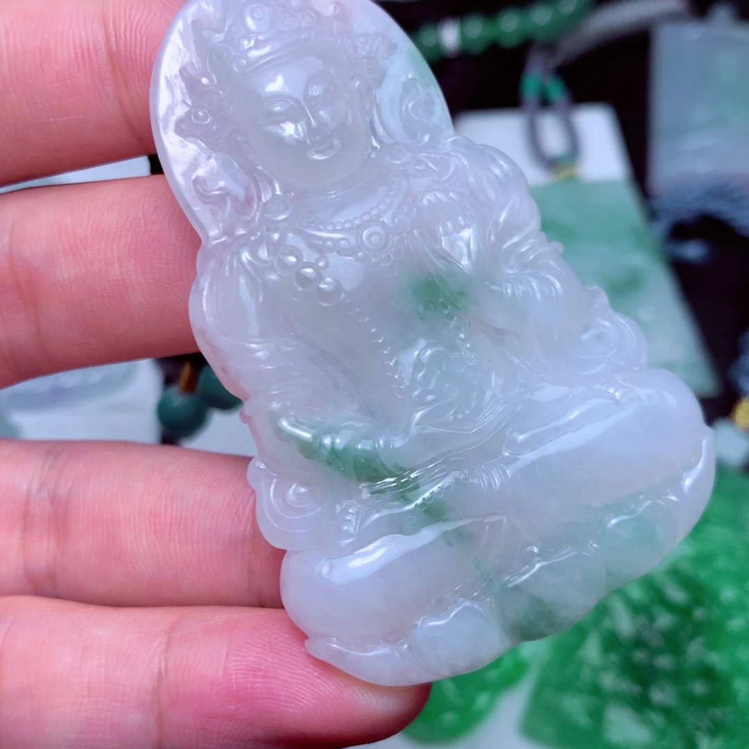 颈饰未镶嵌翡翠天然A货翡翠