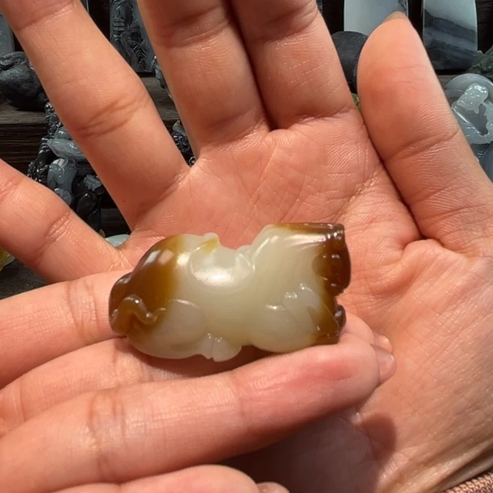 和田玉未镶嵌吊坠(不含链)