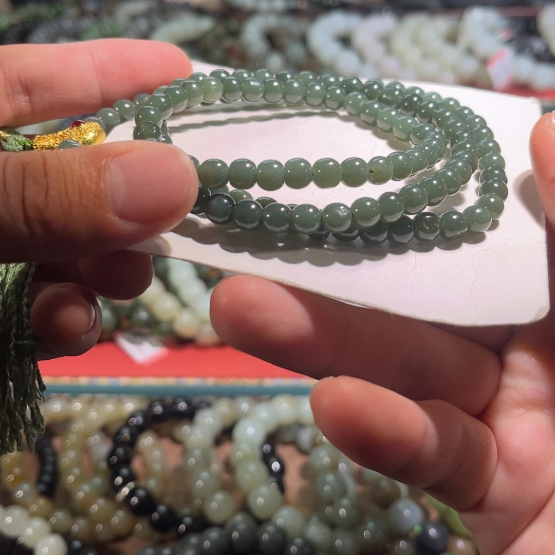 和田玉未镶嵌手链