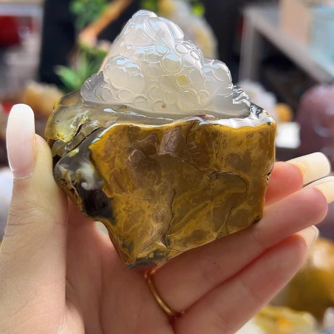 玛瑙/玉髓未镶嵌吊坠(不含链)