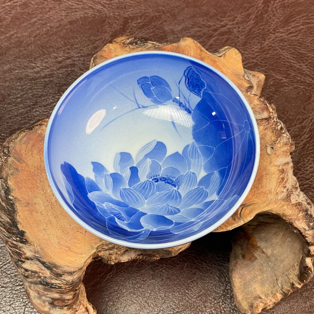 当代 石丹茶器 荷花夜景普洱杯 S003