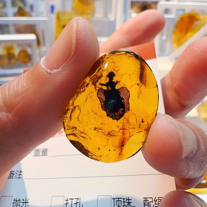 未镶嵌琥珀裸石快**天然缅甸琥珀吊坠