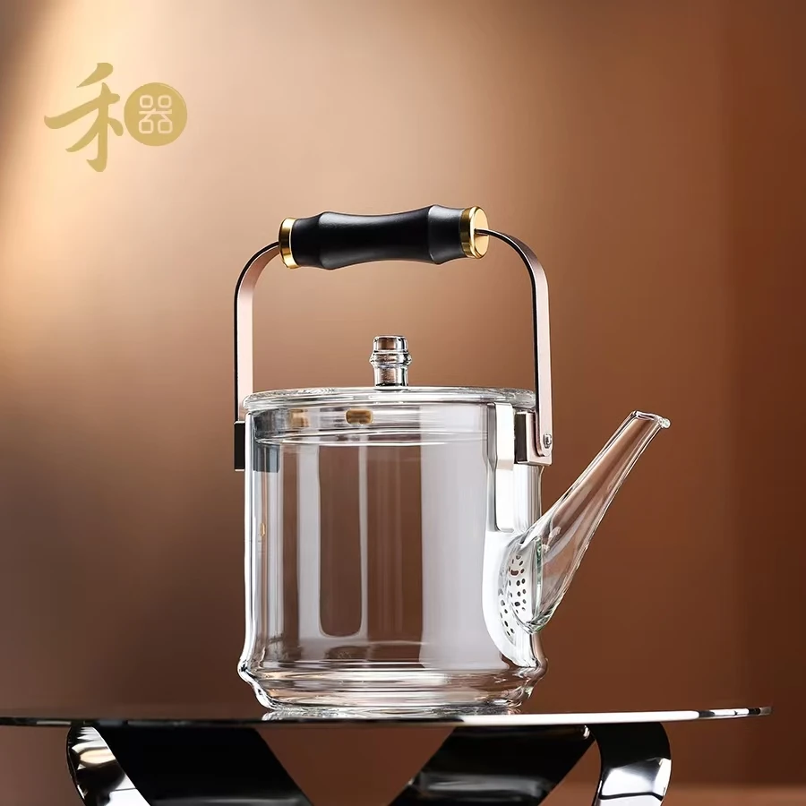 禾器君若壶玻璃煮茶壶耐高温煮陈皮白茶电陶炉明火烧水壶泡茶家用