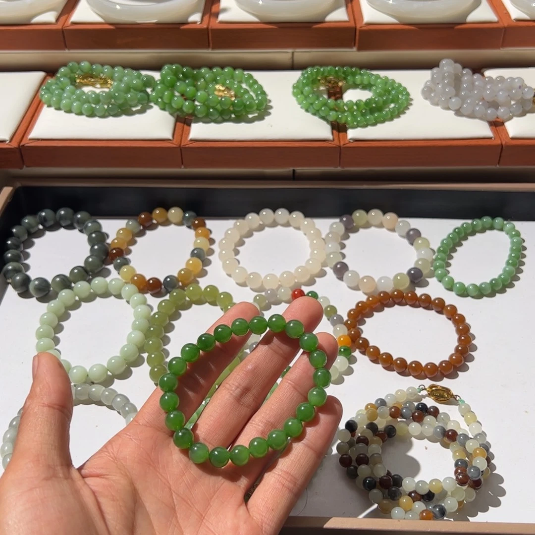 和田玉未镶嵌手链