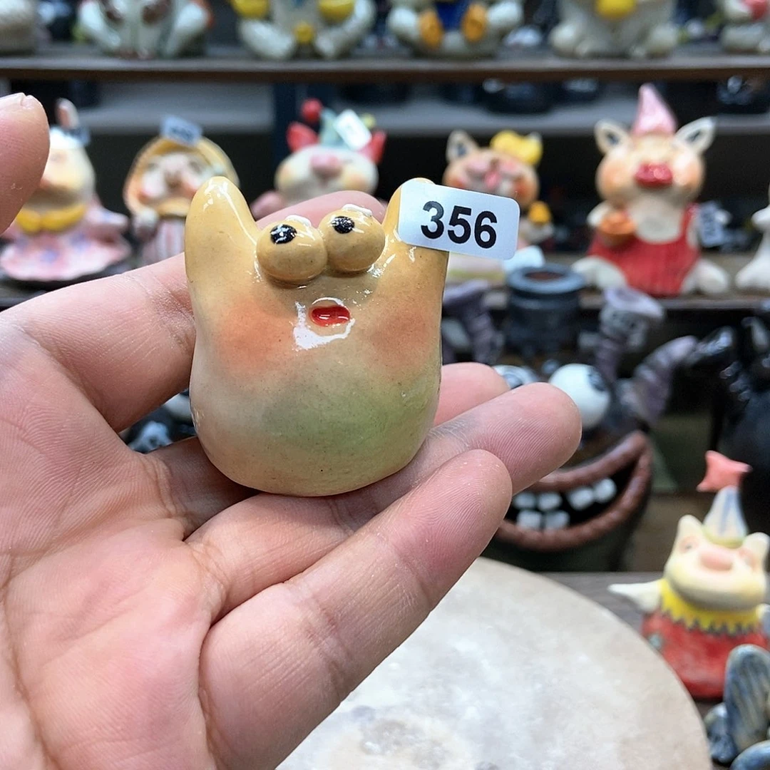 摆件直播间手工陶瓷摆件356