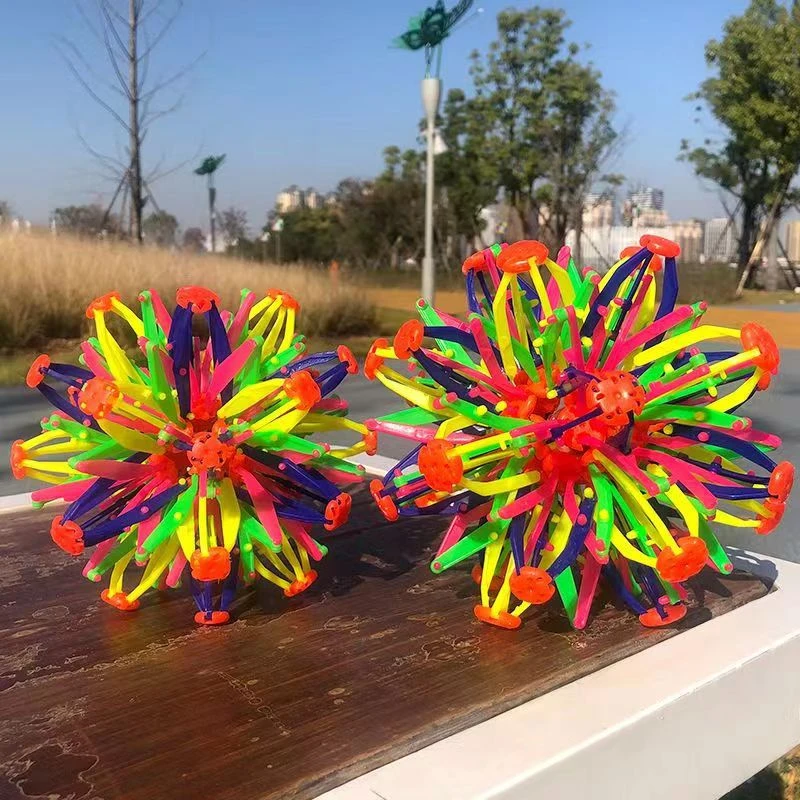 儿童魔术玩具男孩宝宝女变形球弹力球百变收缩花球亲子互动