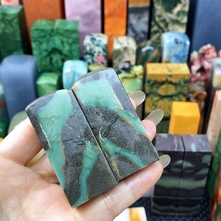 老***周青田石印石四川石头