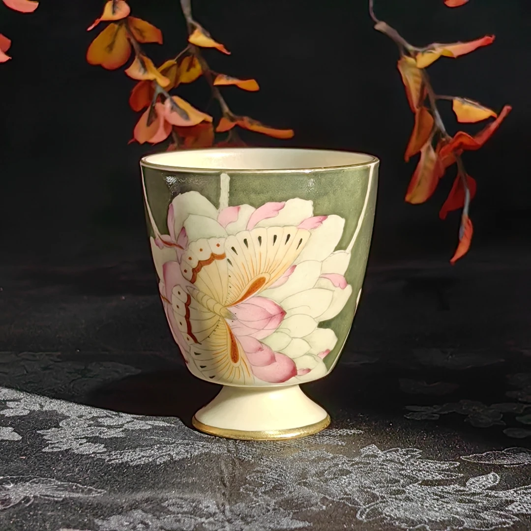 了物 清风荷田高足杯 LW245