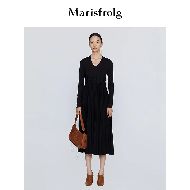 【达人专享】Marisfrolg玛丝菲尔连衣裙A1BW4432E