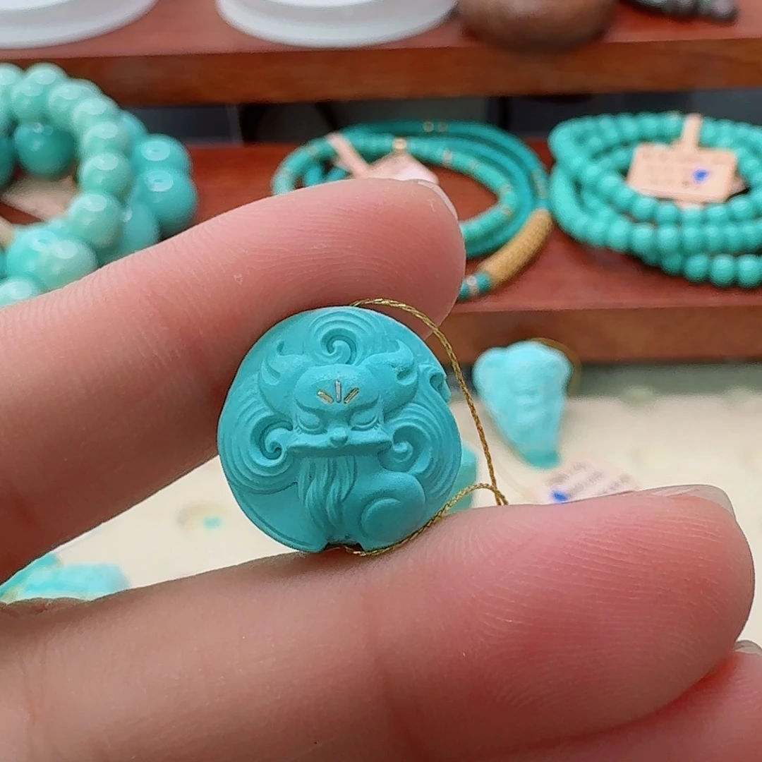 绿松石未镶嵌珠宝半成品
