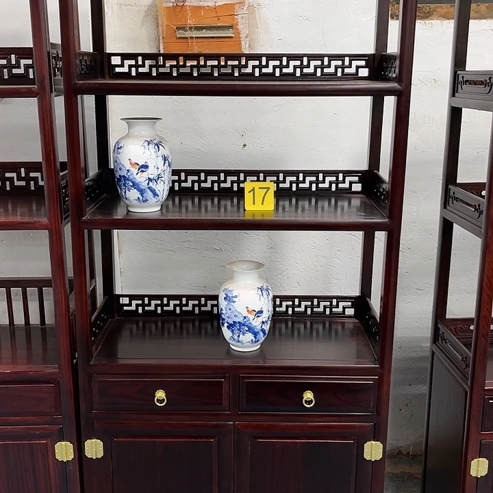 黑酸枝木类端景台海*两个80书柜+书桌120