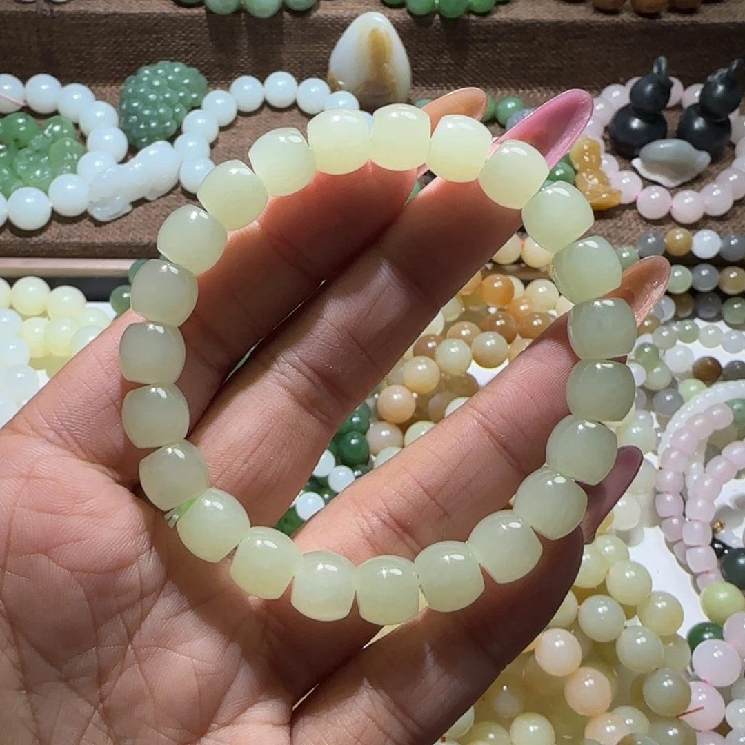 和田玉未镶嵌手链