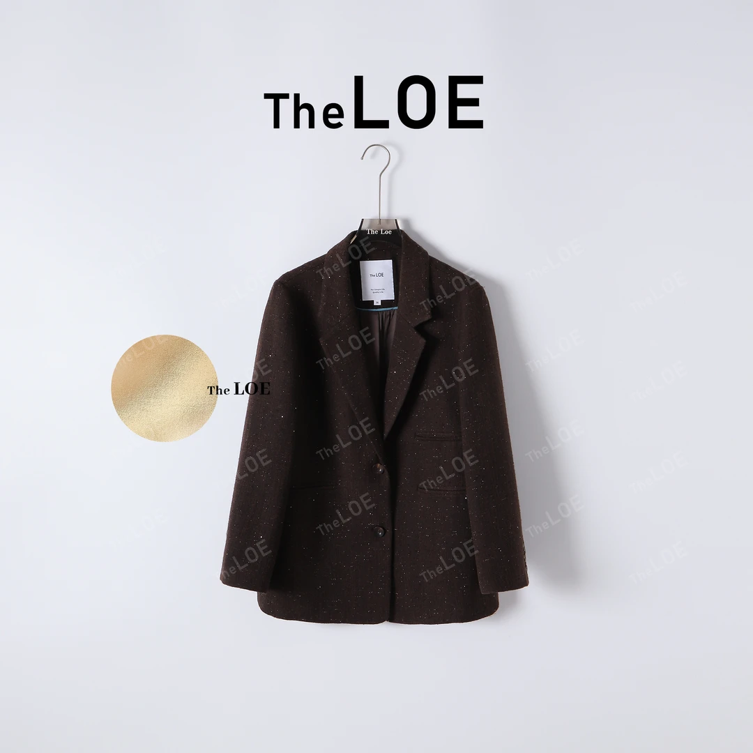 TheLOE/宽松金丝西装外套休闲气质#07.25W-G6082