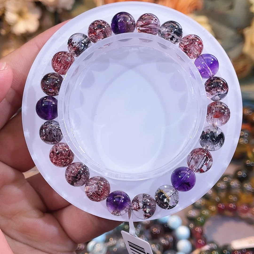 未镶嵌手串水晶黑加仑毒液超七8+