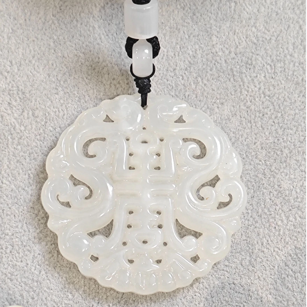 端午节特惠经典复古岫玉寿字镂空吊坠/NYXF-XYDZ-9（多样性发货）