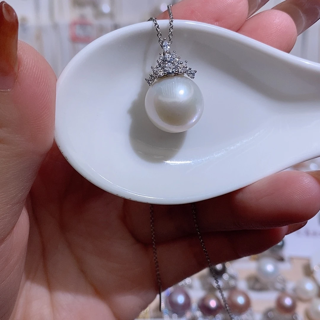 淡水珍珠未镶嵌吊坠(赠链)w13.7