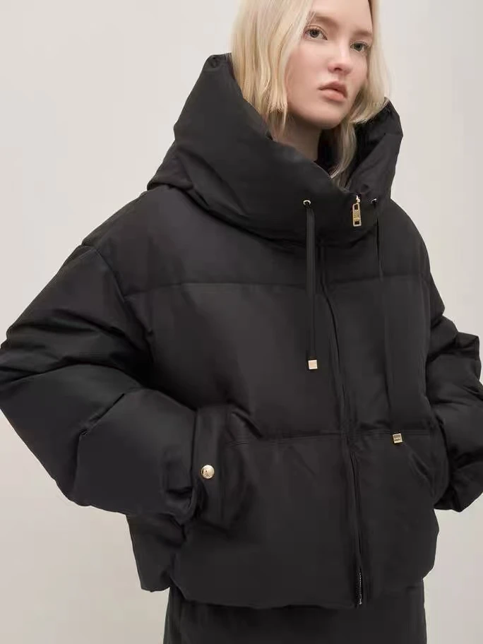 AW241563  system连帽短款鹅绒服