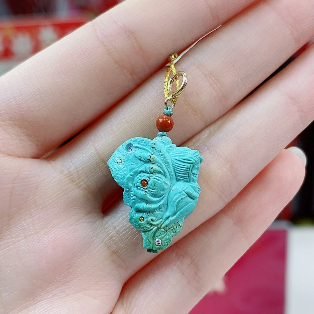 未镶嵌绿松石珠宝奇石