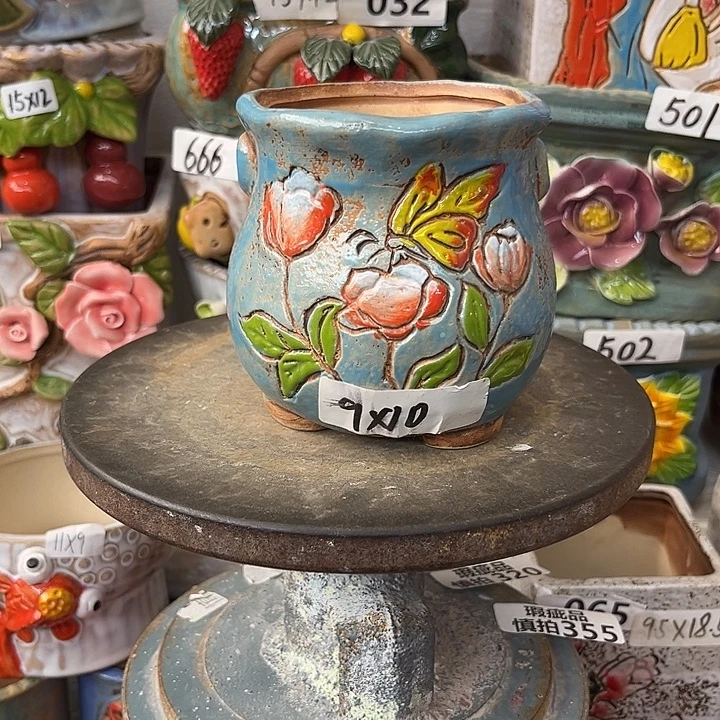 粗陶材质多肉花盆