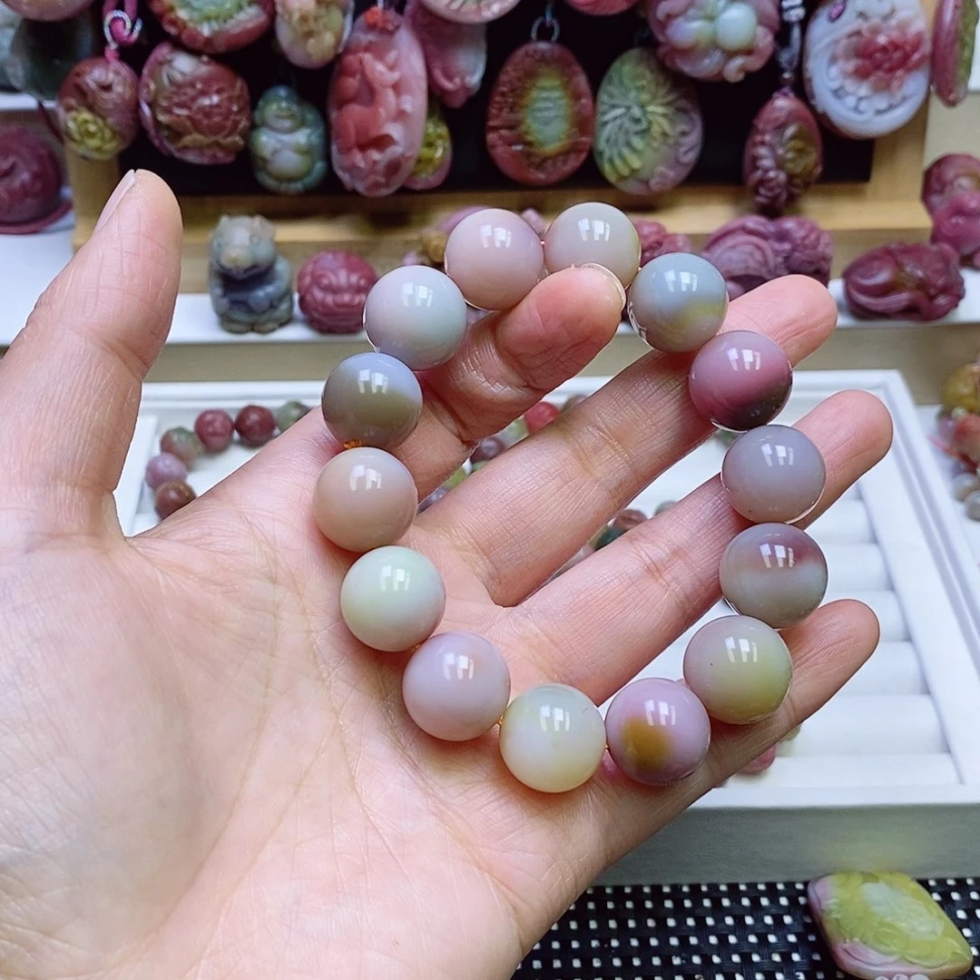 玛瑙/玉髓盐源玛瑙手链未镶嵌