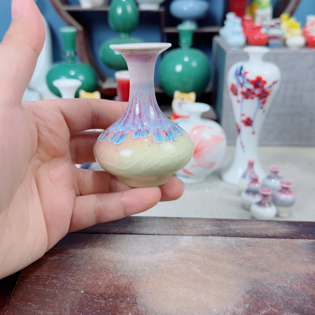 陶瓷手工小花器摆件