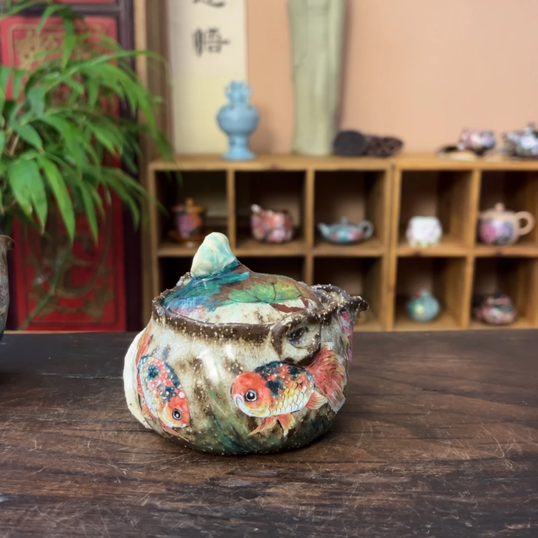 柴烧手工手绘陶瓷