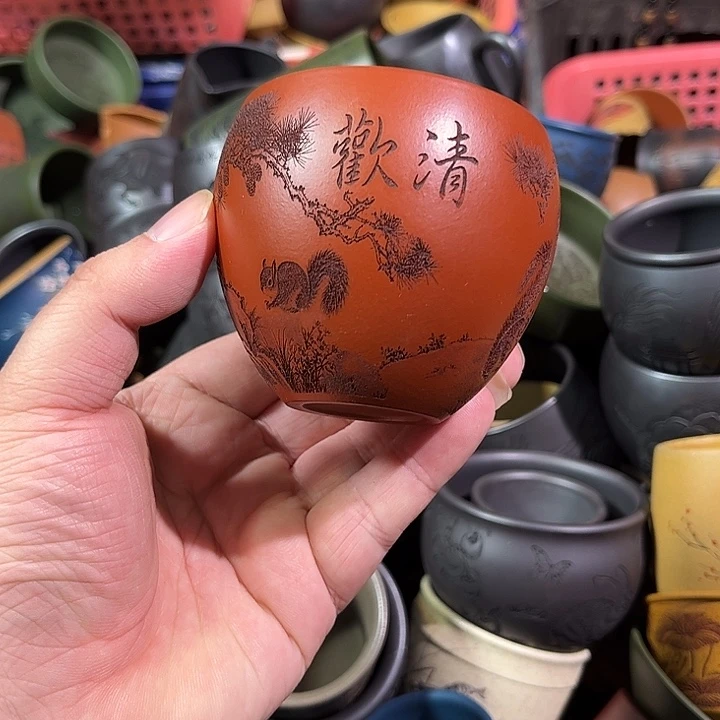 茶杯紫砂全手工紫砂主人杯