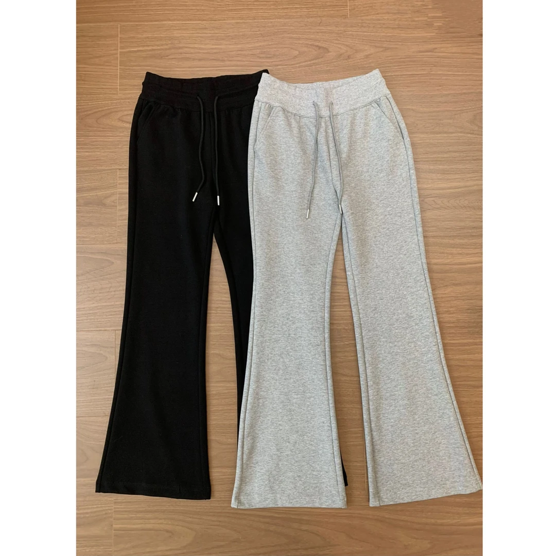 【露露喇叭裤】25春夏 高腰显瘦显腿长～梨形必买 抽绳薄款休闲裤