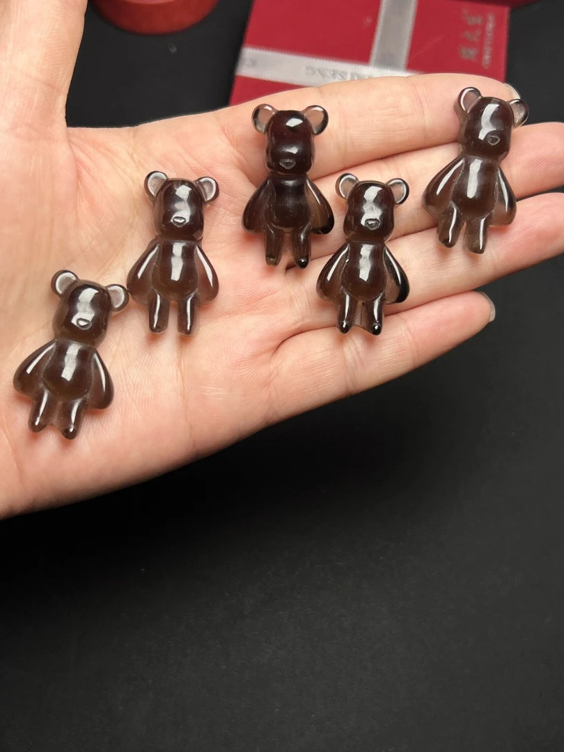 688 新款冰种黑曜石 暴力熊 吊坠 男女同款（拍一发一 多样性发货）