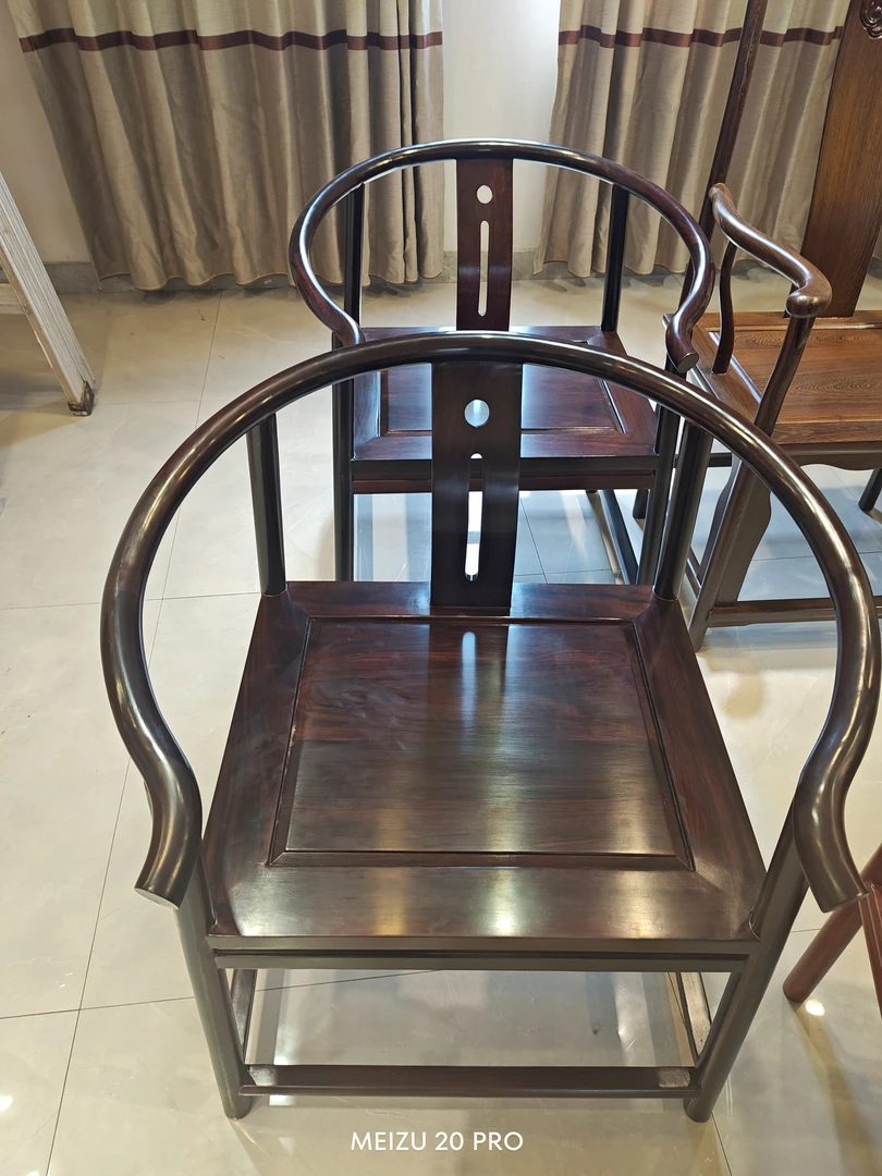 东非酸枝材质家用圈椅单条套装