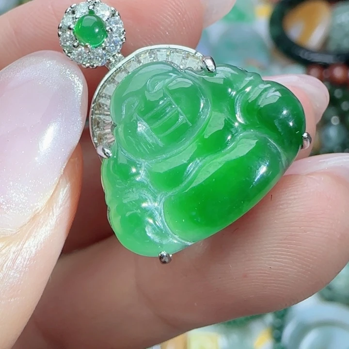 翡翠未镶嵌颈饰天然A货