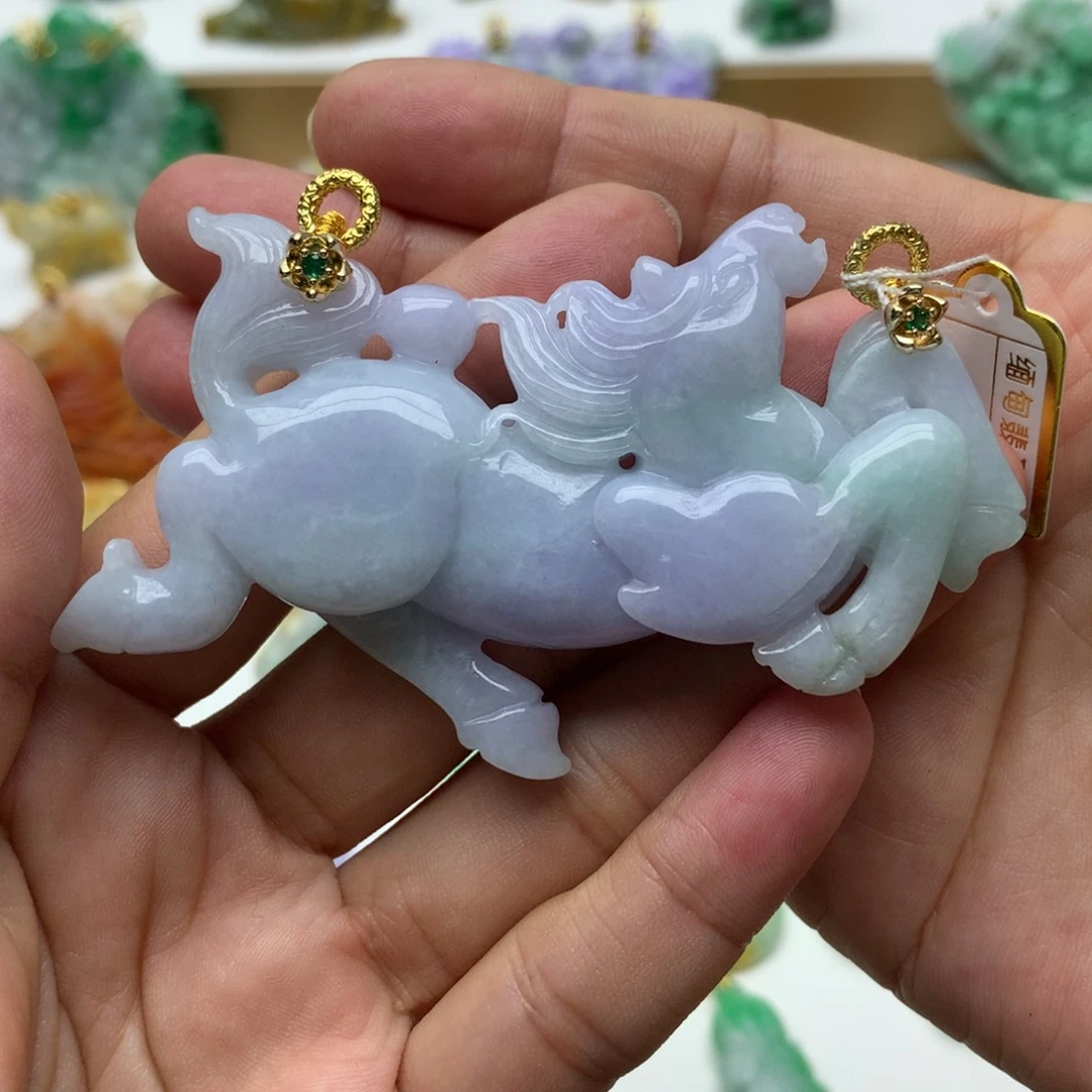 翡翠未镶嵌颈饰正翡翠