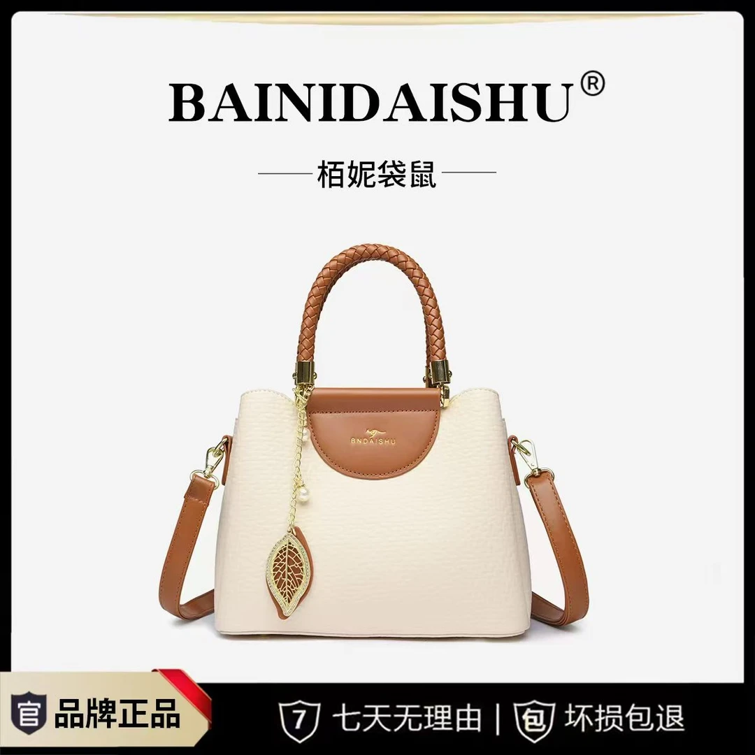经典时尚轻奢简约潮流经典女士百搭小众单肩斜挎包2012白色