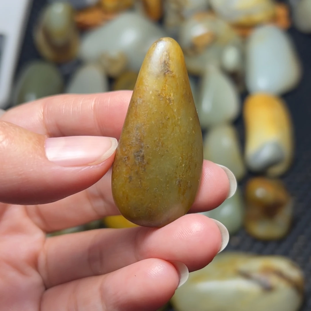 和田玉未镶嵌挂件A34