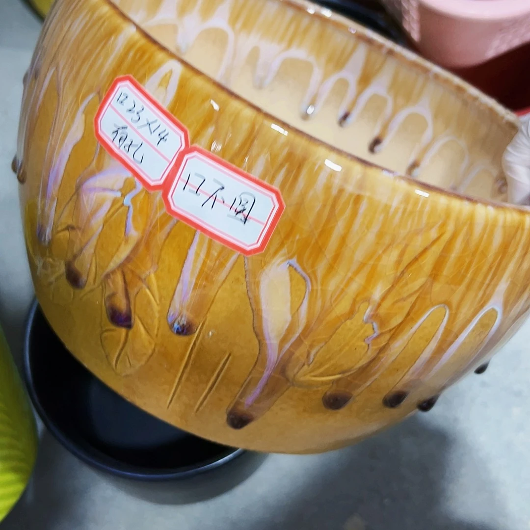 有孔外贸尾尾单陶瓷花盆凑单10米包邮