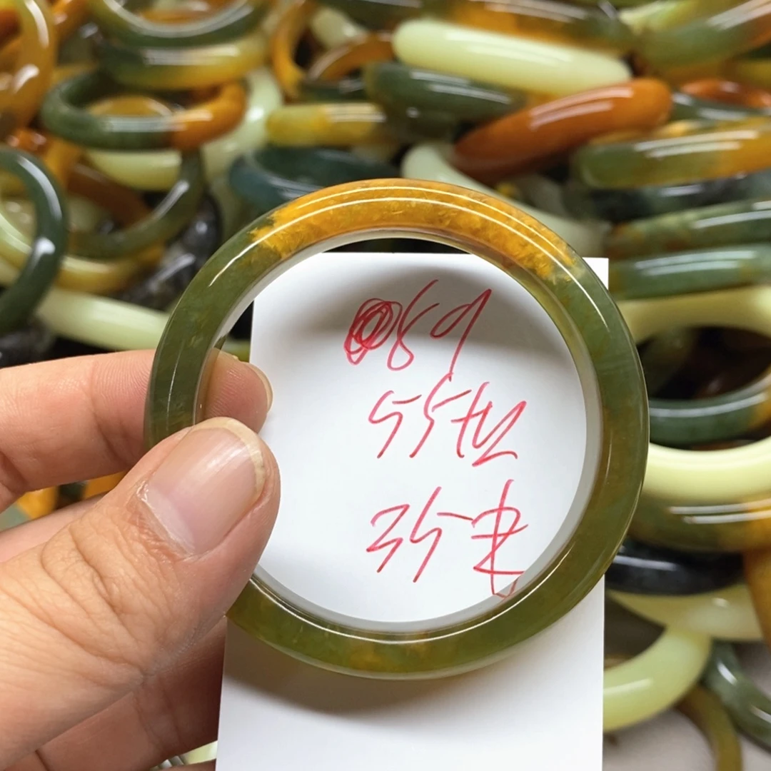 未镶嵌蛇纹石玉手镯