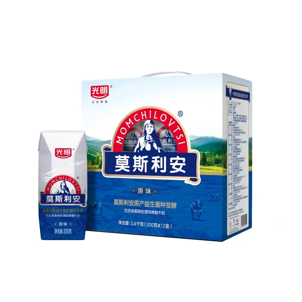 光明 莫斯利安 酸牛奶 原味 200g*12