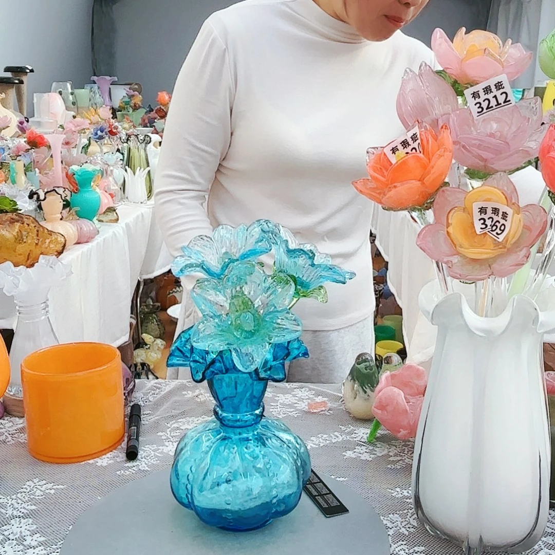 福利不退不换琉璃花瓶艺术品