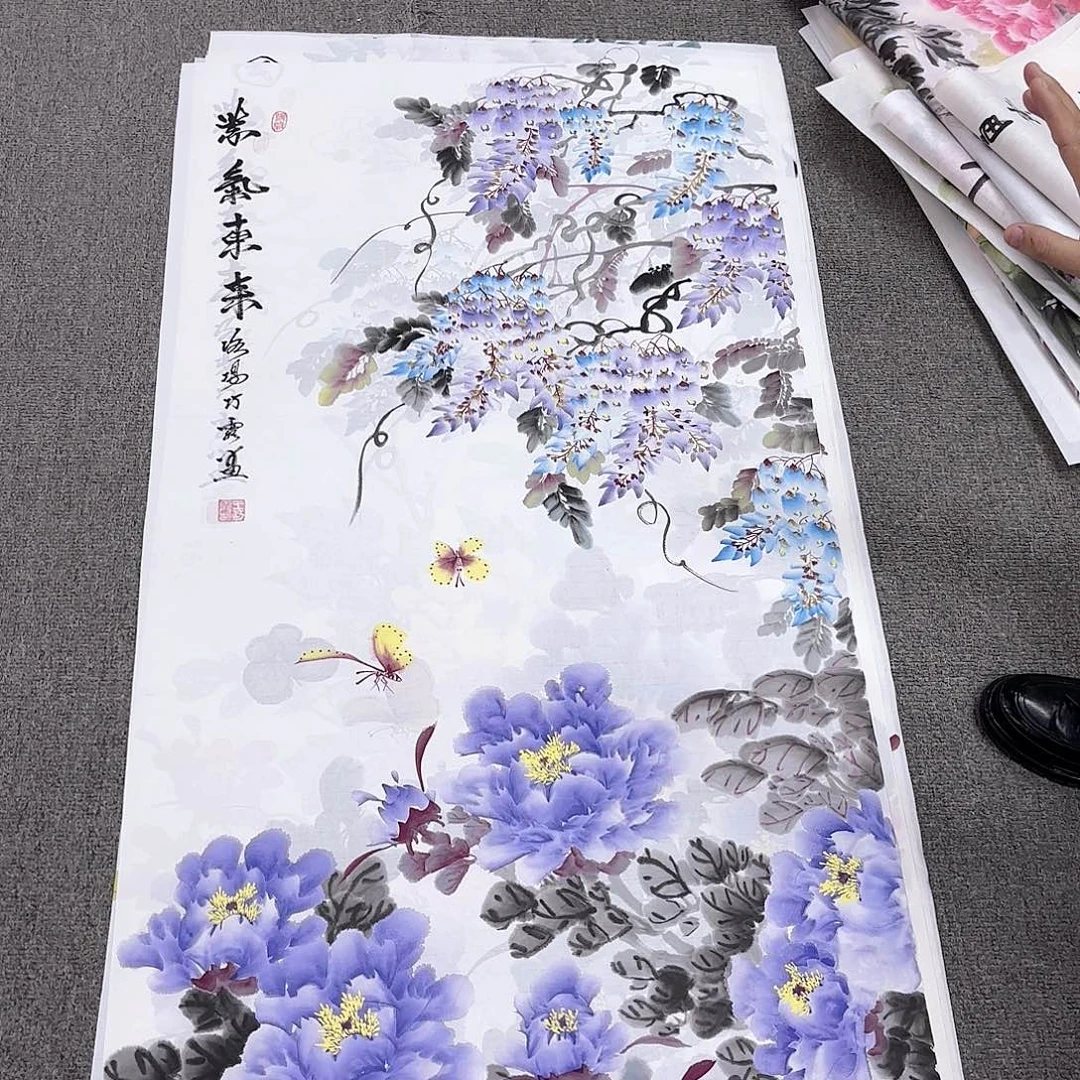 国画国画作品多次