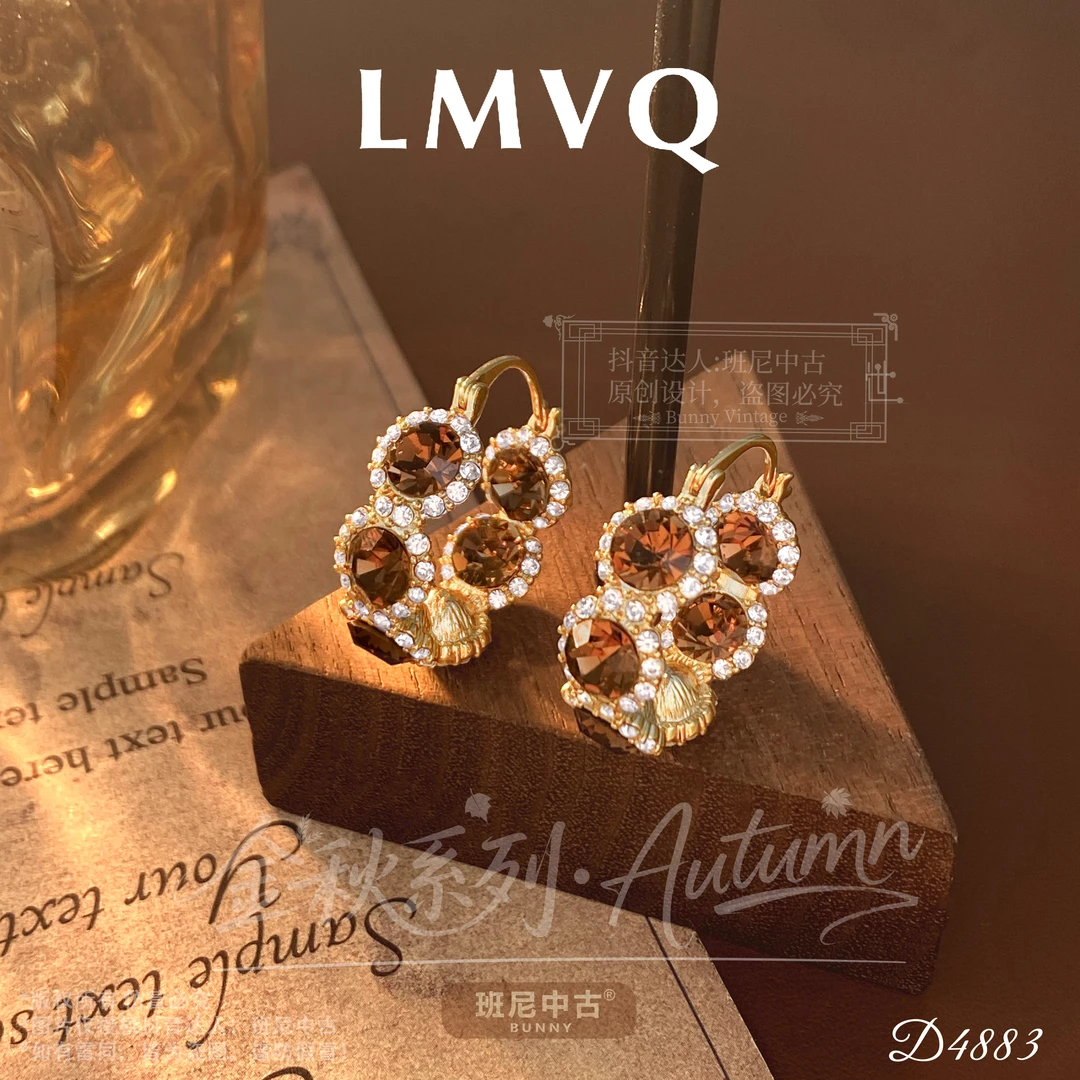 镀k金D4883法【香槟夜晚】LMVQ 罗曼维奇耳环