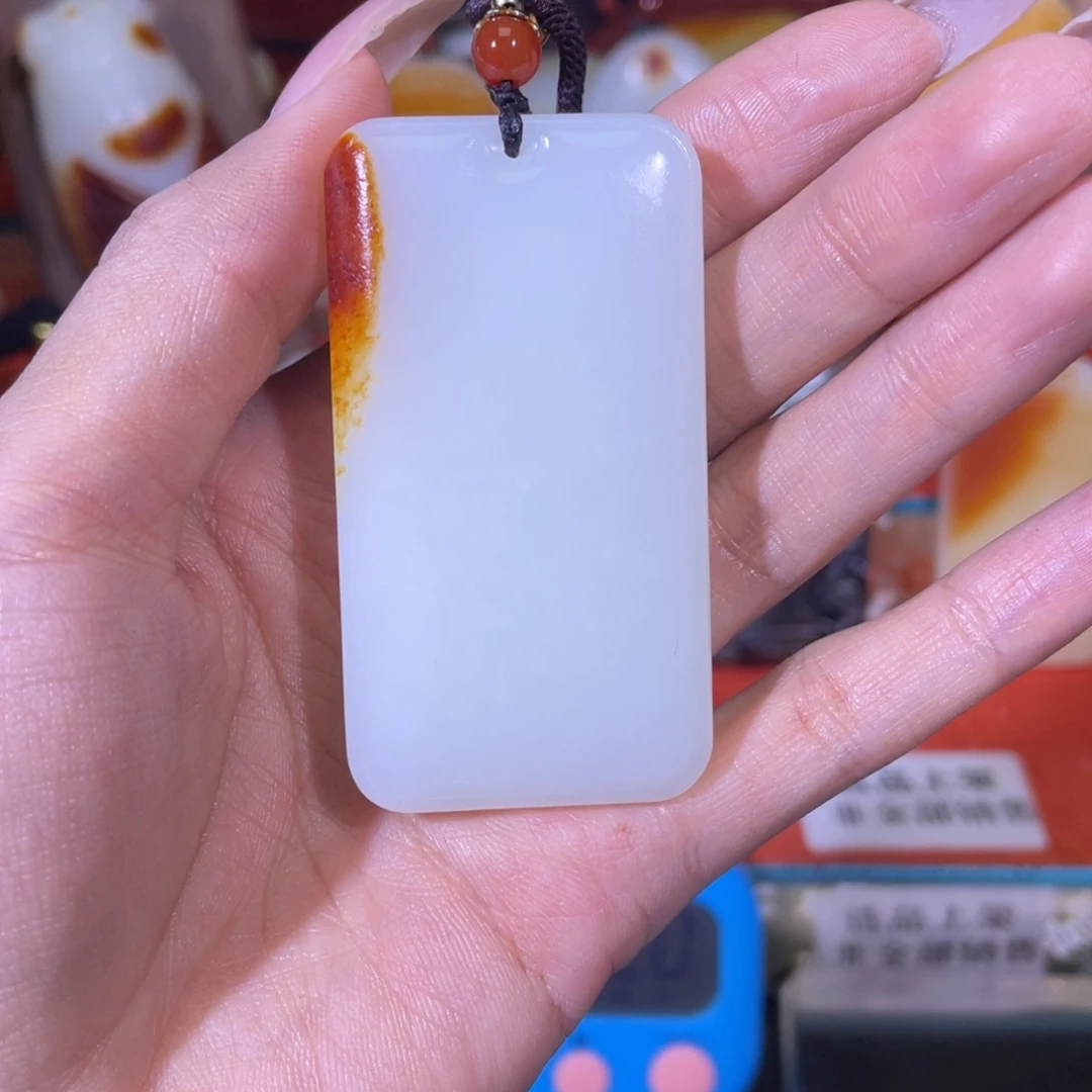 燕***。和田玉未镶嵌挂件