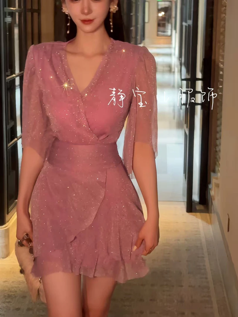 静宝儿【慢调巴黎】显瘦设计师款连衣裙
