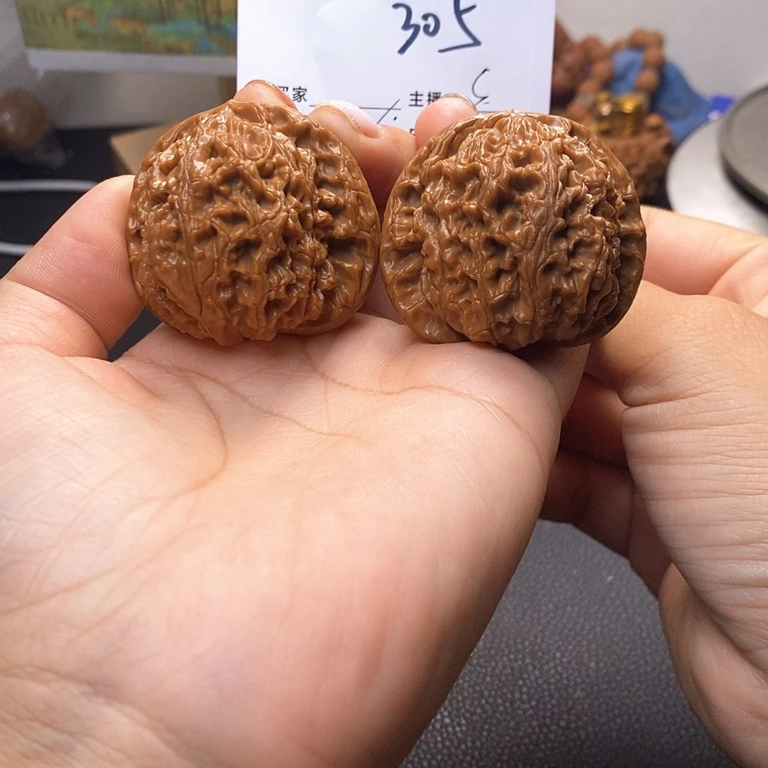 桃核吊坠半*桐水龙纹45有修s