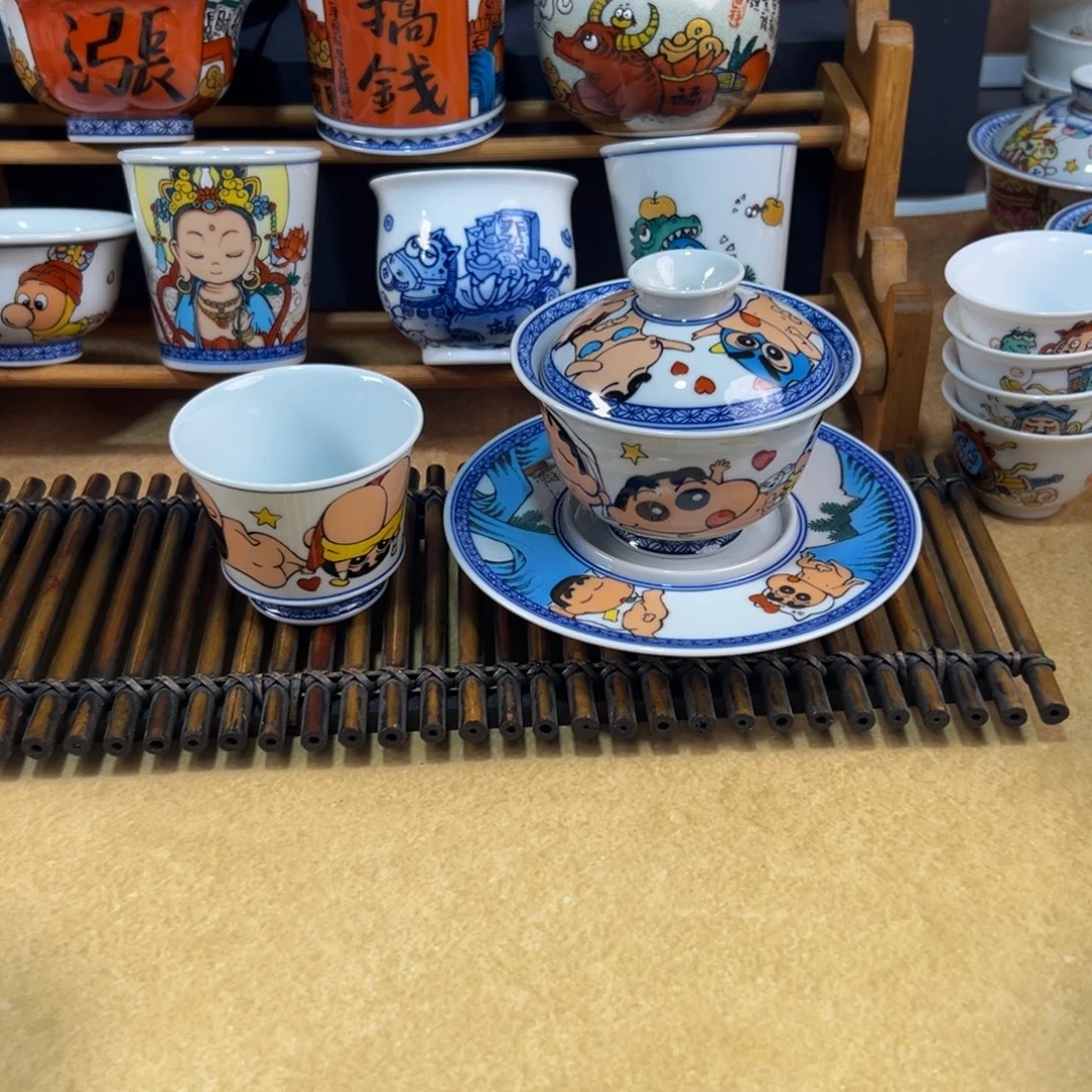 你***气景德镇手工手绘陶瓷