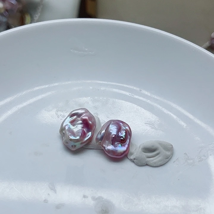 汐****耳钉耳线珍珠耳钉
