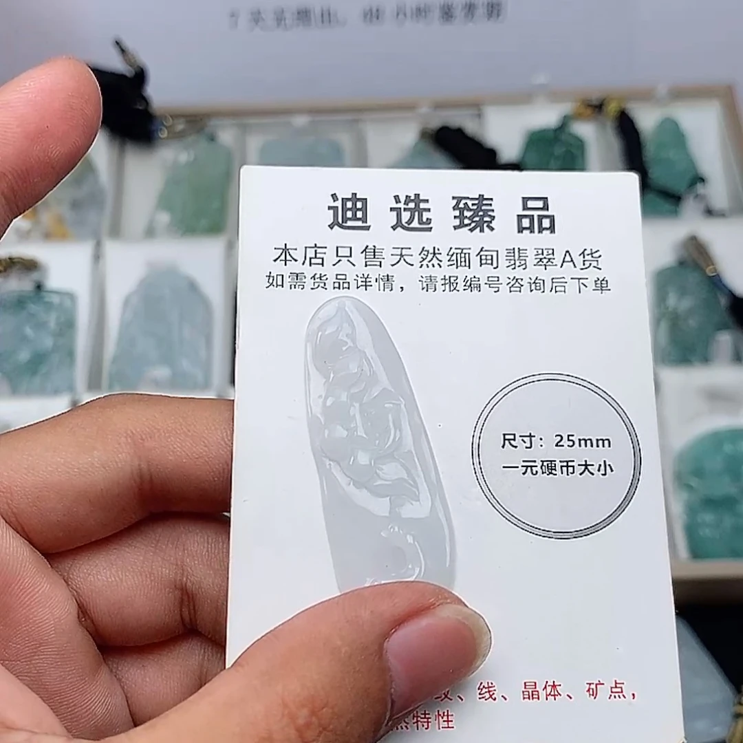 翡翠未镶嵌颈饰悟道