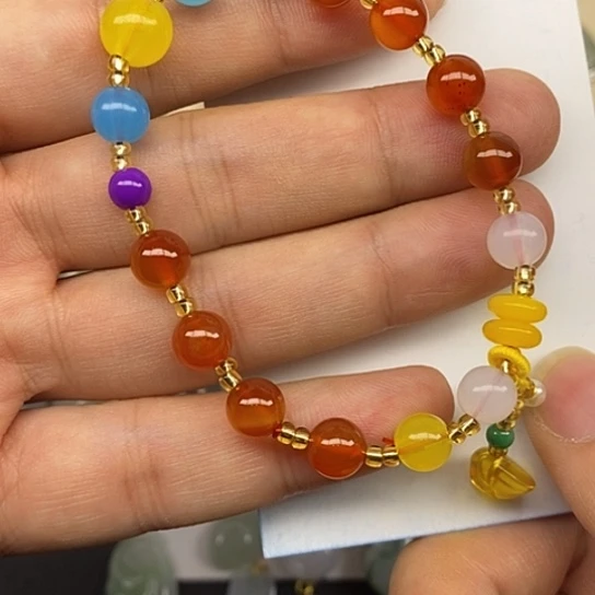 玛瑙/玉髓合金颈饰漏漏漏漏漏