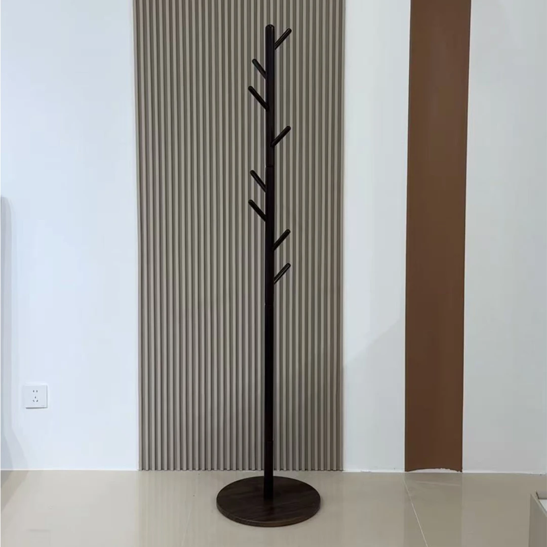 实木衣架落地衣帽架卧室家用挂衣架简易立式挂衣杆室内挂包架